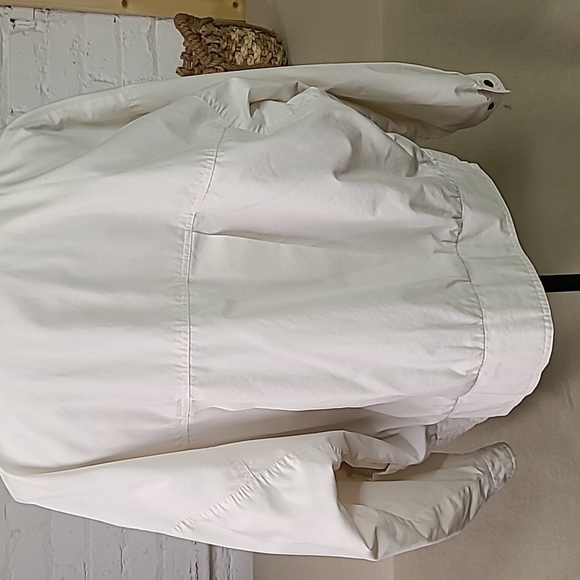Authentic 80s Slouchy Off White Jacket  Size 11/12 London Fog White - Picture 7 of 12